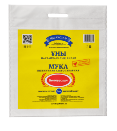 Сумка из спанбонда, 40х57см, 10кг, 80гр/м2 прорубная ручка, полноцветная печать